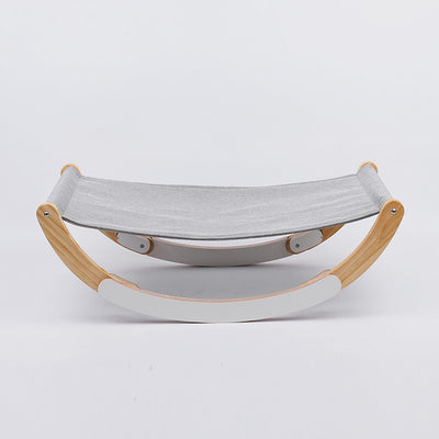 Hamaca para Gatos de Madera Maciza Transpirable - Cama Versátil para Todas las Estaciones