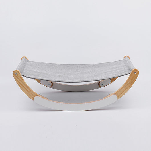Hamaca para Gatos de Madera Maciza Transpirable - Cama Versátil para Todas las Estaciones
