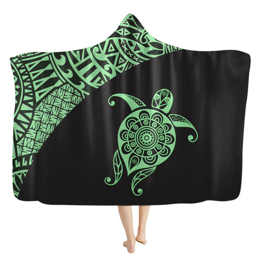 Manta con Capucha Bohemia de Tortuga - Franela Premium - Image 12