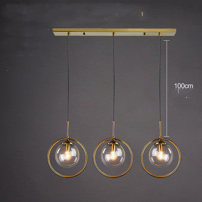 Lámpara de Techo Minimalista de Vidrio - Araña Moderna de Una Luz - Image 12
