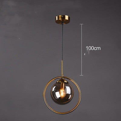 Lámpara de Techo Minimalista de Vidrio - Araña Moderna de Una Luz - Image 14