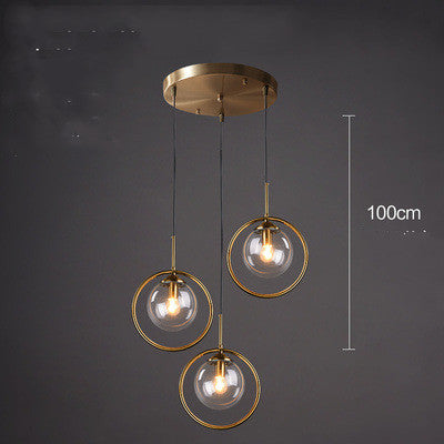 Lámpara de Techo Minimalista de Vidrio - Araña Moderna de Una Luz - Image 17