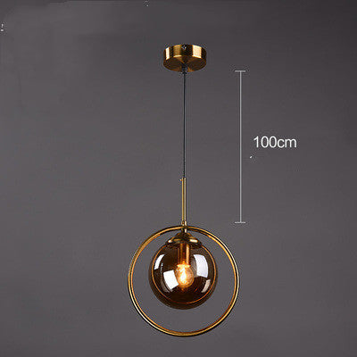 Lámpara de Techo Minimalista de Vidrio - Araña Moderna de Una Luz - Image 2