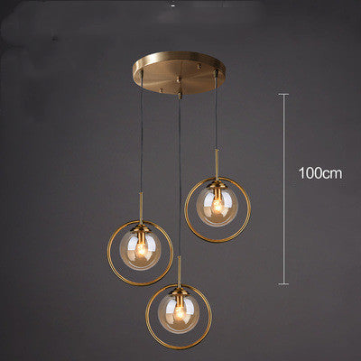 Lámpara de Techo Minimalista de Vidrio - Araña Moderna de Una Luz - Image 8