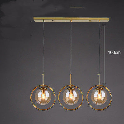 Lámpara de Techo Minimalista de Vidrio - Araña Moderna de Una Luz - Image 5