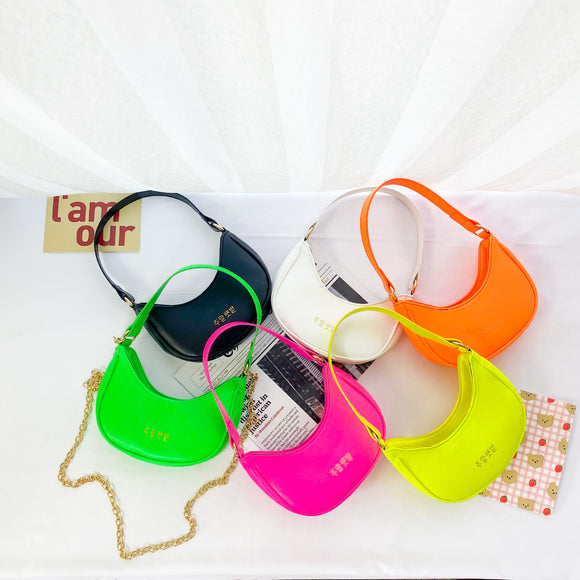 Bolsa Fluorescente para Niña Estilo Coreano Moderno