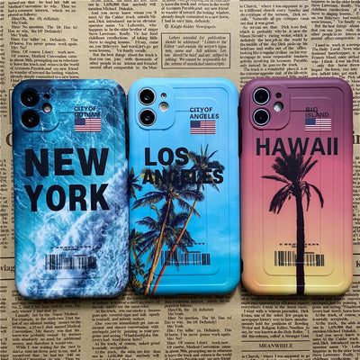 Funda de Lujo Estilo Etiqueta de Viaje - Nueva York y Los Ángeles - Image 10