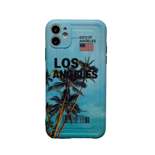 Funda de Lujo Estilo Etiqueta de Viaje - Nueva York y Los Ángeles - Image 3