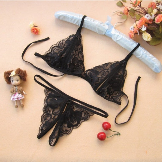 Lencería Sensual Transparente de Encaje - Conjunto Erótico Femenino - Image 3