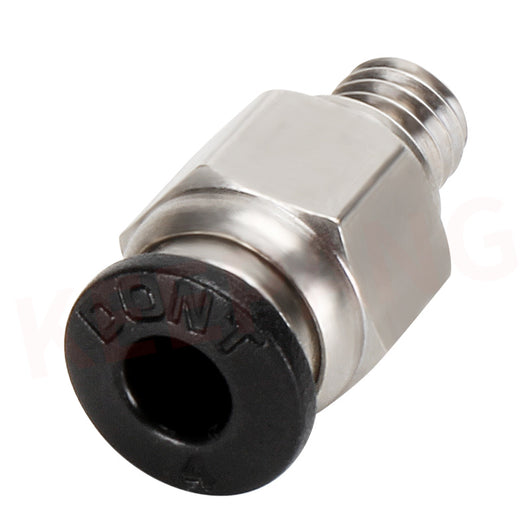 Conector Neumático Recto PC4-M6 para Impresoras 3D - Tubo 4mm