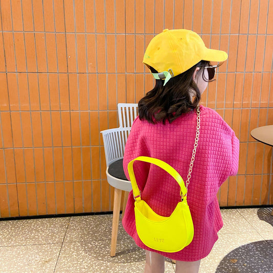 Bolsa Fluorescente para Niña Estilo Coreano Moderno