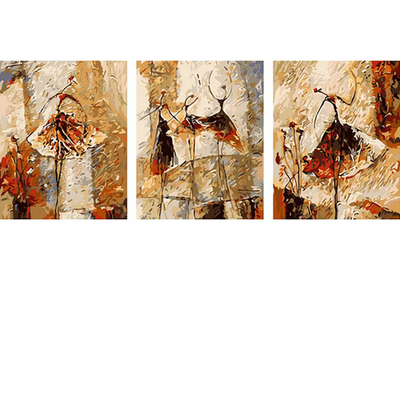 Set de 3 Cuadros Pintura por Números Abstracta para Armar - Image 7