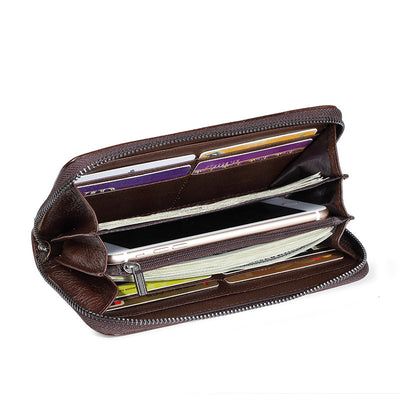 Billetera Larga de Cuero para Mujer - Piel Genuina Premium - Image 3