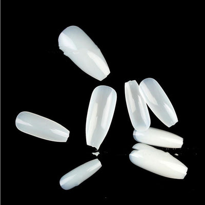500 Uñas Postizas Coffin Ballerina Extra Largas - Image 5