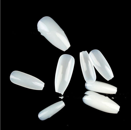 500 Uñas Postizas Coffin Ballerina Extra Largas - Image 5