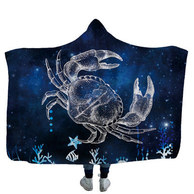 Manta con Capucha Infantil Tiburón, Tortuga y Cangrejo - Image 8