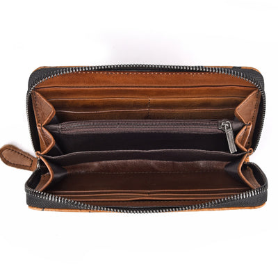 Billetera Retro Hombre Cuero Genuino Piel Vacuna - Image 4