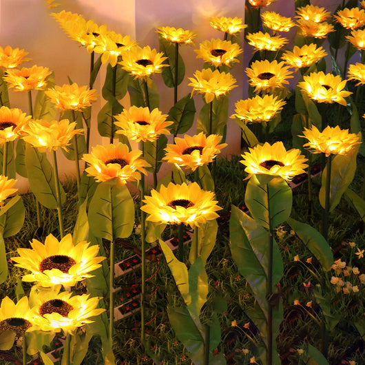 Lámparas Solares Decorativas Girasol con LED - Image 3