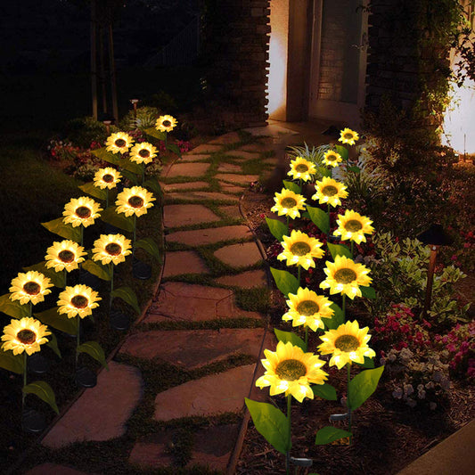 Lámparas Solares Decorativas Girasol con LED - Image 2