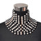 Collar Corto de Perlas Multicapas Elegante