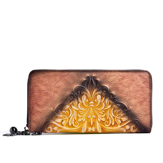 Cartera Retro de Cuero Genuino para Mujer - Clutch Largo Elegante - Image 3