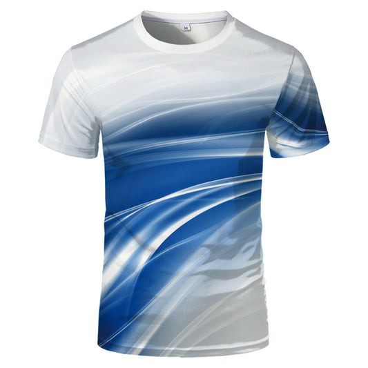 Playera Suelta Impresa en 3D sin Cuello - Diseño Tendencia