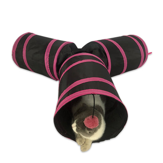Túnel Plegable Y para Gatos con Agujeros de Juego - Image 10