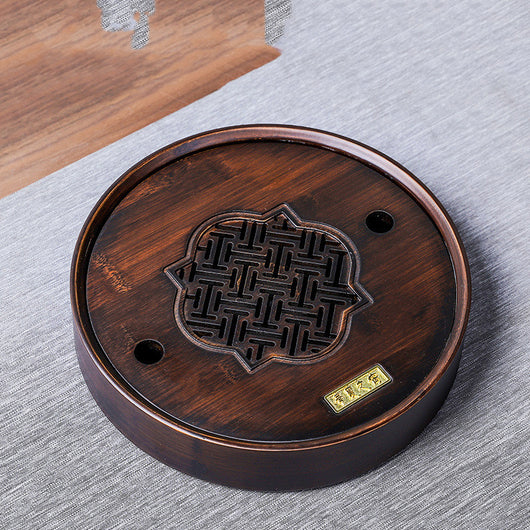 Bandeja de Té de Bambú con Drenaje y Depósito de Agua para Ceremonia Kung Fu - Image 13