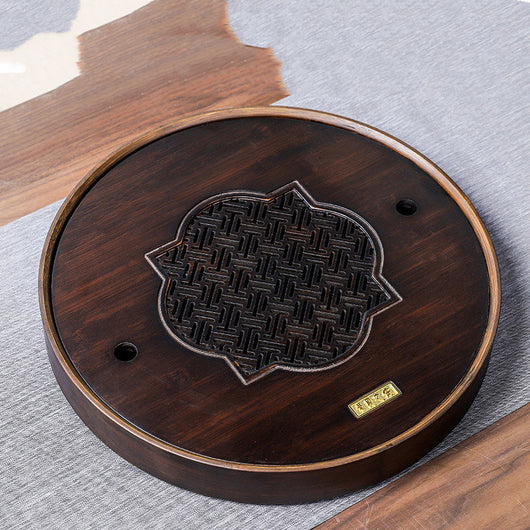 Bandeja de Té de Bambú con Drenaje y Depósito de Agua para Ceremonia Kung Fu - Image 12