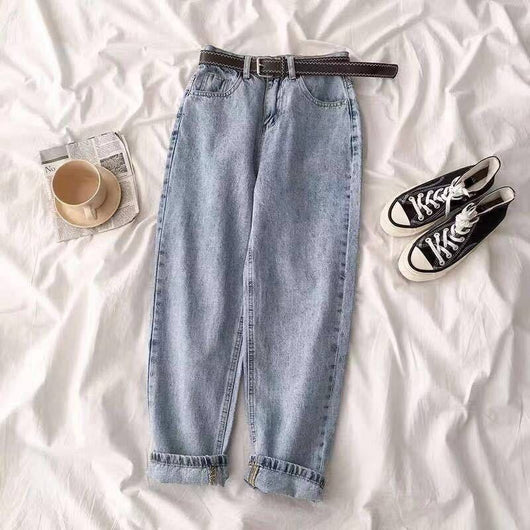 Jeans Cintura Alta para Estudiantes Mujer - Image 4