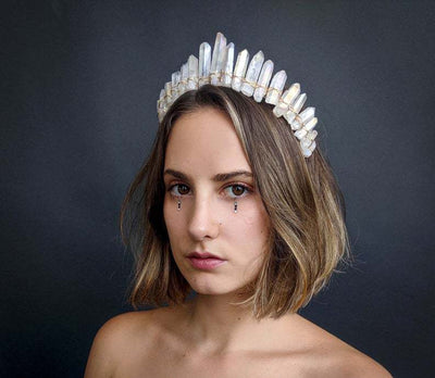 Diadema Nupcial Corona Elegante para Novia - Image 7