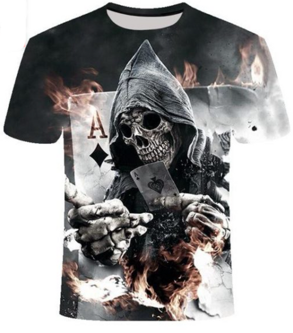Playera Personalizada Calavera Urbana Manga Corta