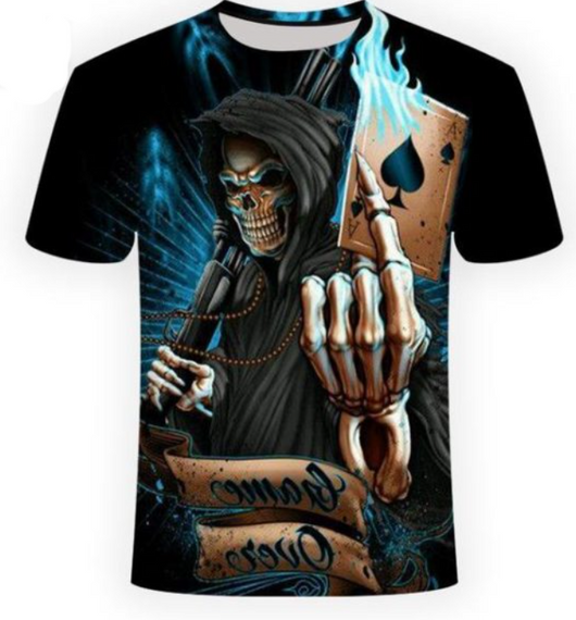 Playera Personalizada Calavera Urbana Manga Corta - Image 3