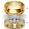 Anillo de Dragón en Oro Zircón para Parejas