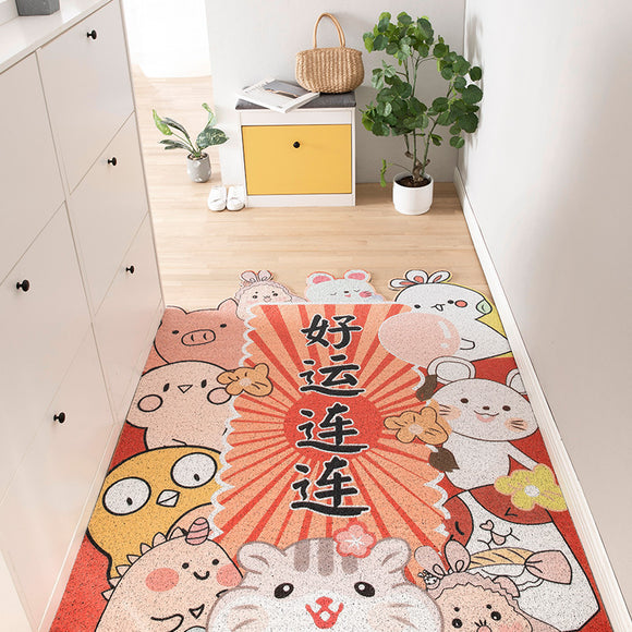 Tapete de Entrada Decorativo Recortable con Diseño Infantil