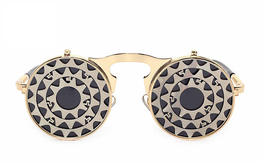 Gafas de Sol Steampunk Abatibles Estilo Retro - Image 7
