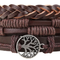 Pulsera Vintage Tejida a Mano en Cuero Bovino - Combinable y Personalizable
