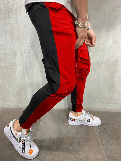 Pantalones Deportivos Casuales de Bloque de Color con Diseño Personalizado - Image 4