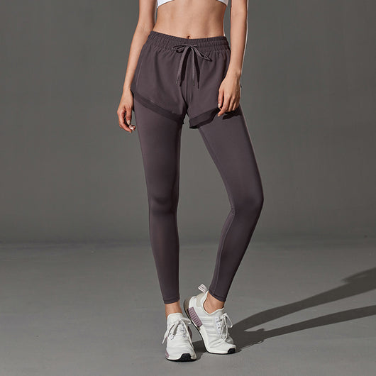 Pantalones Yoga Dos Piezas Talle Grande Cintura Alta Mujer Secado Rápido - Image 4