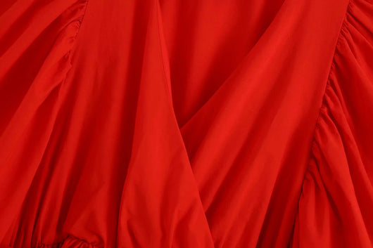 Blusa Roja Escote V con Mangas Acampanadas Anudadas - Image 8