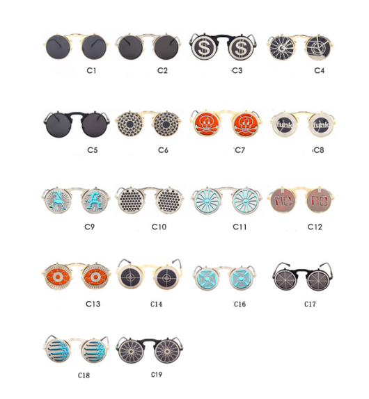 Gafas de Sol Steampunk Abatibles Estilo Retro - Image 15