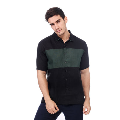 Camisa de Lino para Hombre Manga Corta Estilo Business Casual - Image 5