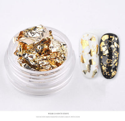 Láminas Decorativas para Uñas Oro y Plata - Papel Foil Fotocurable - Image 7