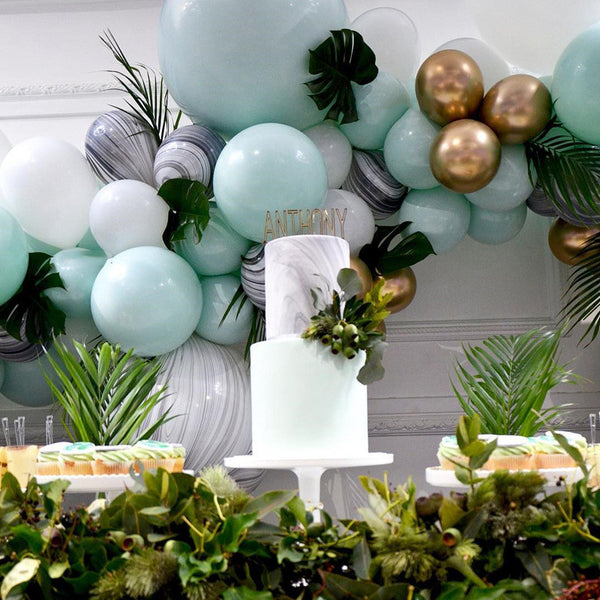 Kit Arco de Globos Doble Capa 373 Piezas Verde Oscuro Macaron - Decoraciones para Bodas y Fiestas