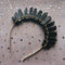 Witch Crown Natural Obsidian Piece Moon Crown Obsidian Basic