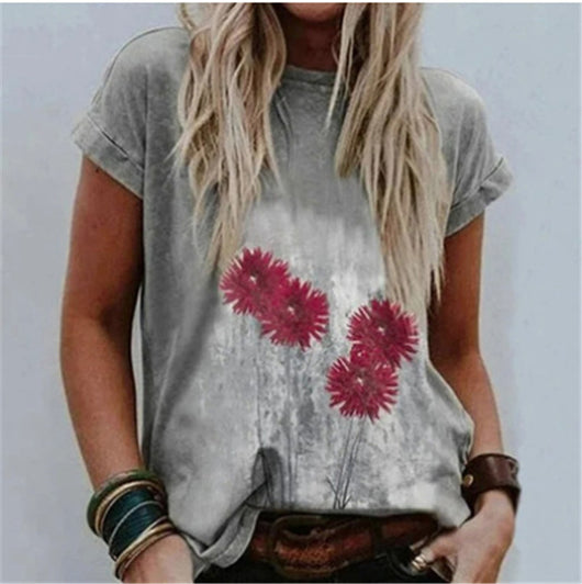 Playera Casual con Estampado Creativo de Manga Corta - Image 12