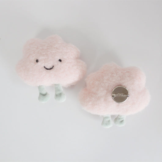 Broche Nube Esponjosa Adorable - Diseño Creativo Japonés Blanco - Image 13