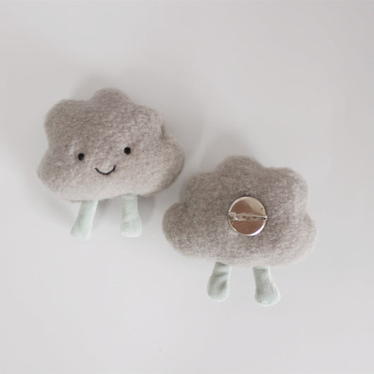 Broche Nube Esponjosa Adorable - Diseño Creativo Japonés Blanco - Image 18