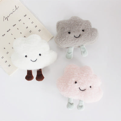 Broche Nube Esponjosa Adorable - Diseño Creativo Japonés Blanco - Image 3