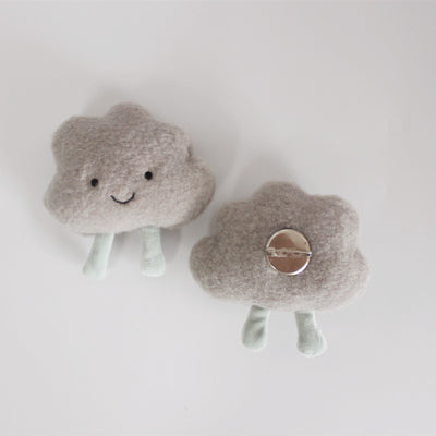 Broche Nube Esponjosa Adorable - Diseño Creativo Japonés Blanco - Image 7